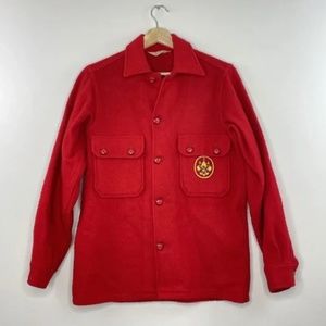 BSA Red Wool Shirt Jacket